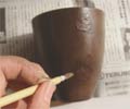 削った部分に色をつけます。