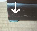 家具の補修2(補修用のペンで塗ったあとっぽい・・・)